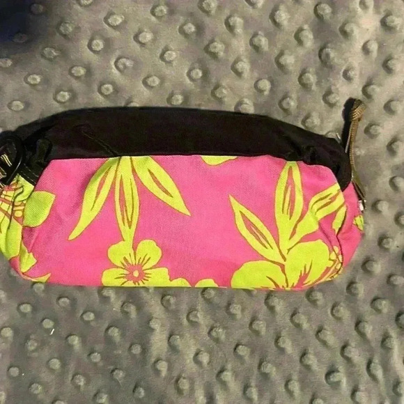 L.L Bean Pink and Green Floral Pencil Case - Picture 4 of 6